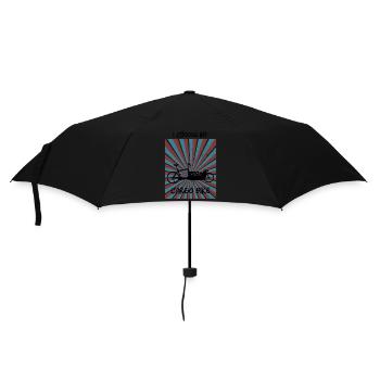 Vélo cargo et slogan envoûtant - Parapluie standard - noir - Devant