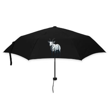Minimalistic Goat - Umbrella (small) - black - Front