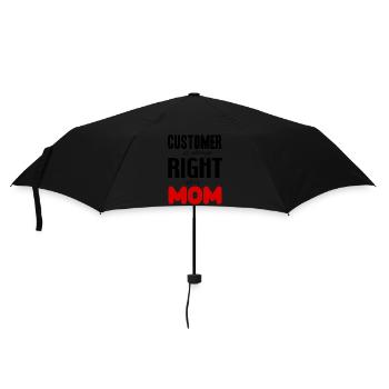 customer is always right, so is mom - Umbrella (small) - black - Front