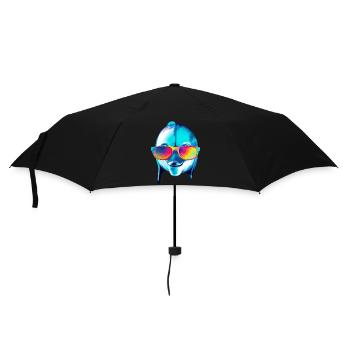 Eko the bespectacled dolphin - Umbrella (small) - black - Front