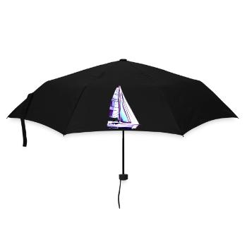 Segeln Segelboot Segelsport Segler Segelschiff - Regenschirm (klein) - Schwarz - Vorne