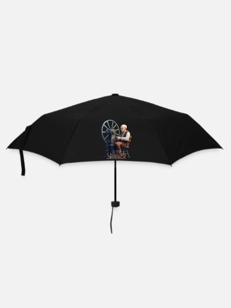 Alter Spinner - Regenschirm (klein) - Schwarz
