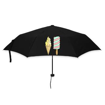 Eis - Regenschirm (klein) - Schwarz - Vorne