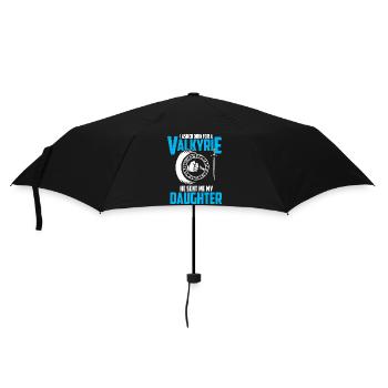 Walküre Wikinger Nord Vater Tochter Baby Valkyrie - Regenschirm (klein) - Schwarz - Vorne