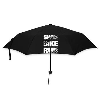 Triathlon Natation Bike Run Marathon - Parapluie standard - noir - Devant