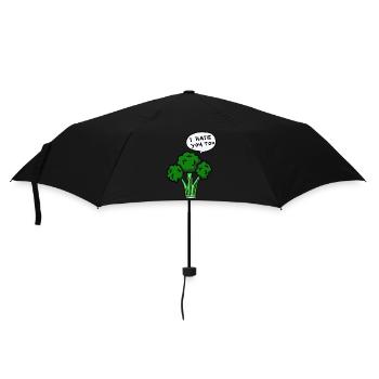 Broccoli hates you too - Umbrella (small) - black - Front