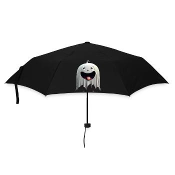 Happy Halloween cute ghost tongue out scary funny - Umbrella (small) - black - Front