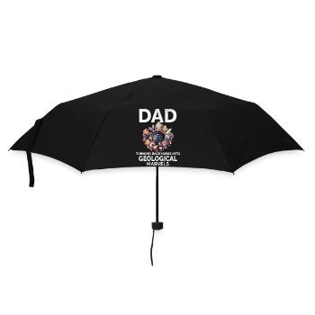 Rock Collecting Dad Gemstone Collector Geologist - Umbrella (small) - black - Front