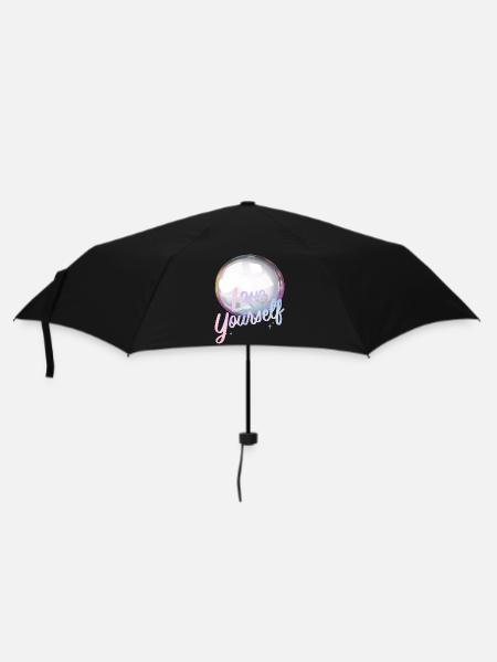 Love yourself Soap Bubble - Umbrella (small) - black