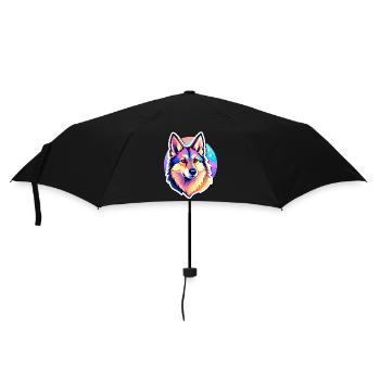 Illustration de berger allemand - Parapluie standard - noir - Devant