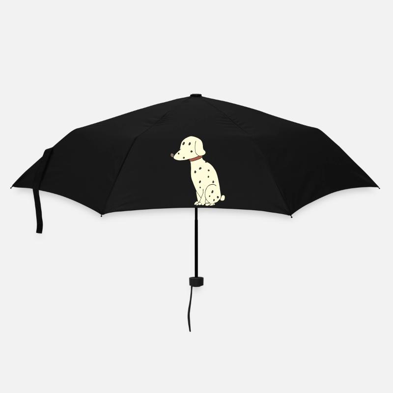 dalmatiner hund - Regenschirm (klein) - Schwarz