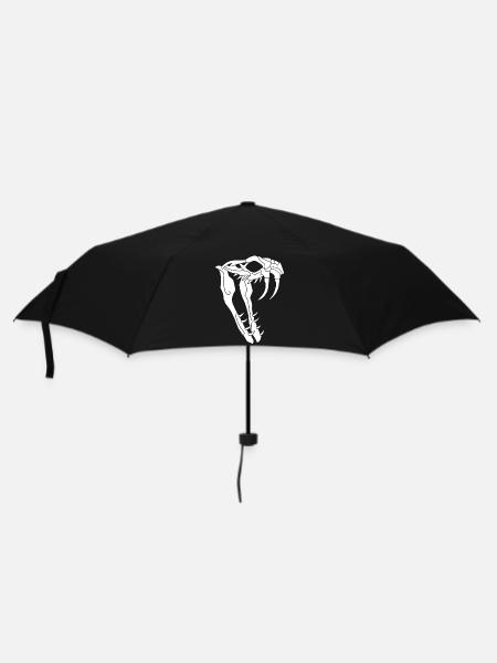 Schlangen-Schädel - Regenschirm (klein) - Schwarz
