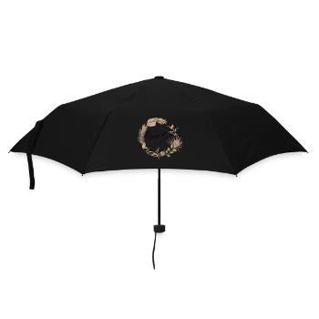Braut Crew Boho Kranz - Regenschirm (klein) - Schwarz - Vorne