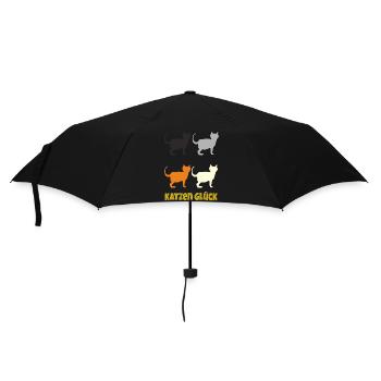Bonheur des chats - Parapluie standard - noir - Devant