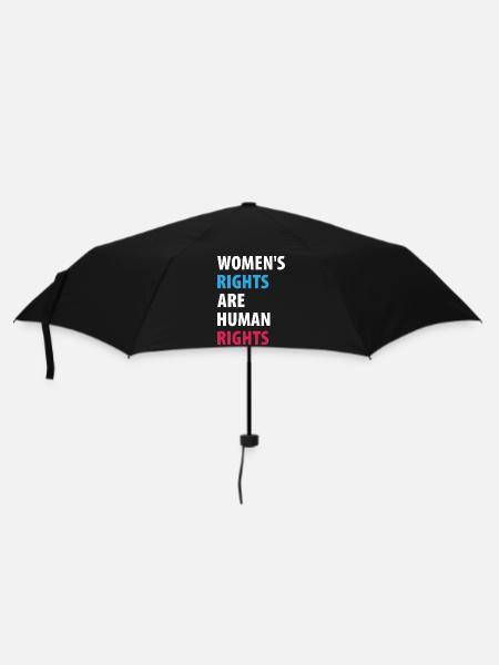 Women's Right Are Human Rights - Umbrella (small) - black