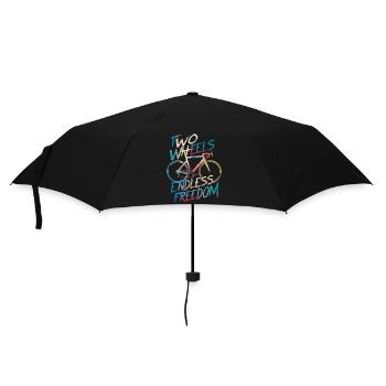 Endless Freedom Bicycle Design - Umbrella (small) - black - Front
