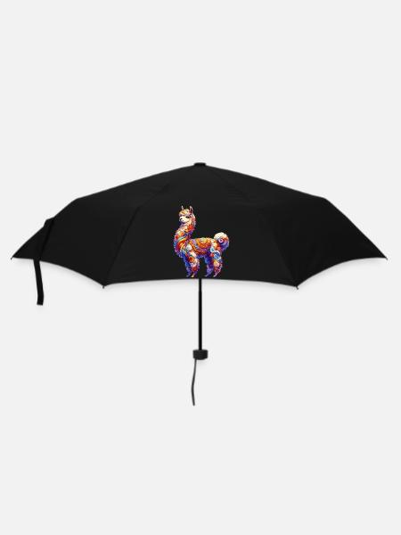 Alpaka - Regenschirm (klein) - Schwarz