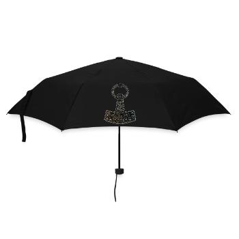 Mjölnir - Parapluie standard - noir - Devant