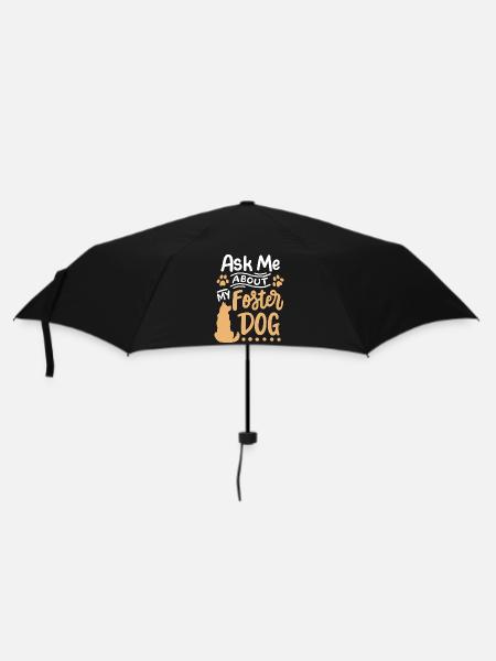 Pflegehund Herrchen Frauchen - Regenschirm (klein) - Schwarz