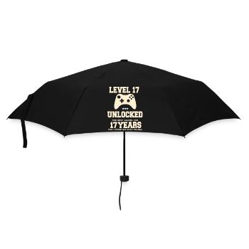 Level 17 Vintage Anniversaire Vintage Rétro - Parapluie standard - noir - Devant