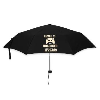 Level 11 Vintage Retro Vintage Anniversary - Umbrella (small) - black - Front