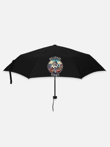 Belgrad Serbien Beograd Design - Regenschirm (klein) - Schwarz