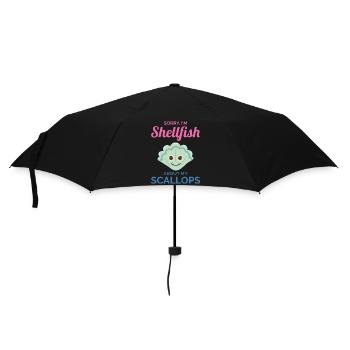 Jakobsmuscheln Sammler Strandräuber Schalentiere - Regenschirm (klein) - Schwarz - Vorne