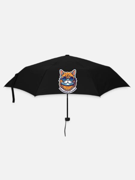 Even baddies get saddies - Umbrella (small) - black