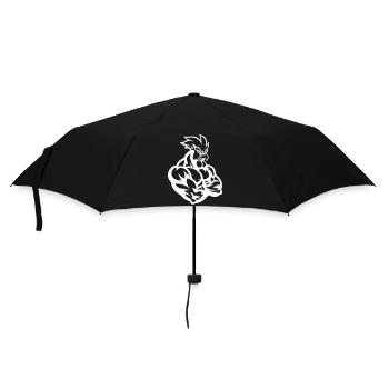 Coq Bande Dessinée - Parapluie standard - noir - Devant