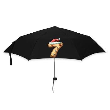 7 Numéro Noël - Parapluie standard - noir - Devant