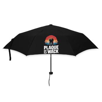 Zahnarzt Zahnarzthelferin Zähne - Regenschirm (klein) - Schwarz - Vorne