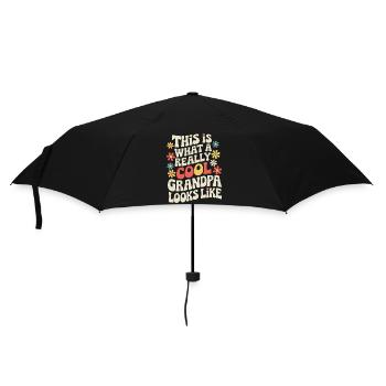 Papy Grand-père Famille Fête des pères - Parapluie standard - noir - Devant