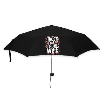 Frau Ehefrau Partnerin Familie Verheiratet - Regenschirm (klein) - Schwarz - Vorne