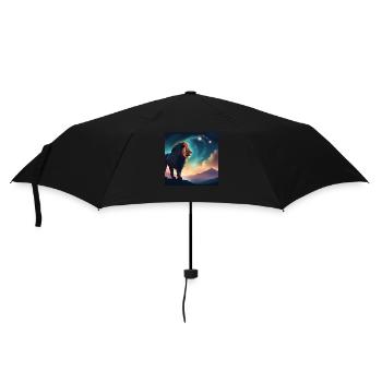 Leo Zodiac Horoscope Gift Idea - Umbrella (small) - black - Front