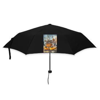 Männertag Spruch Bier Geschenk - Regenschirm (klein) - Schwarz - Vorne