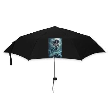 Sirène Mythologie Mythe Cadeau - Parapluie standard - noir - Devant