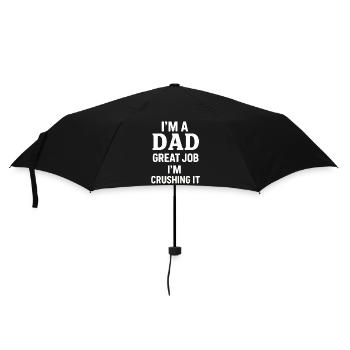 Papa fier - Fiable et confiant - Parapluie standard - noir - Devant