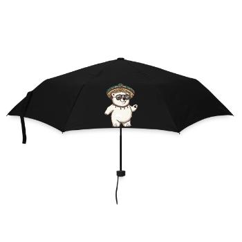 Polar Bear Funny Sombrero - Umbrella (small) - black - Front