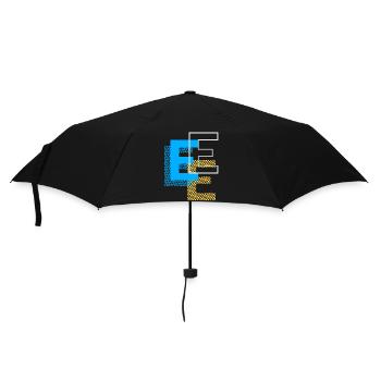 E Design - Regenschirm (klein) - Schwarz - Vorne