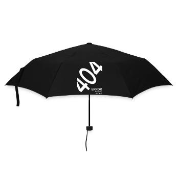 404 Error Motivation not found Nerd Humor - Umbrella (small) - black - Front