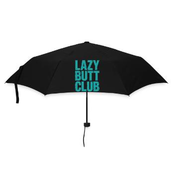 Lazybuttclub Gym Fitness Workout - Umbrella (small) - black - Front
