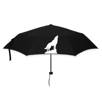 Wolf Animal Icon - Umbrella (small) - black - Front