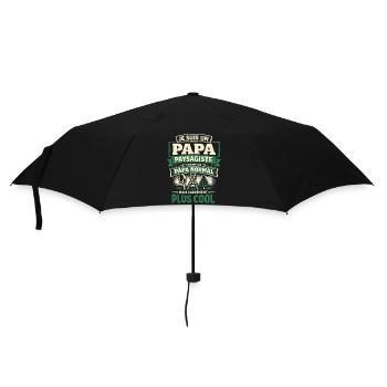Landschaftsvater lustiger Mann Originalgeschenk - Regenschirm (klein) - Schwarz - Vorne