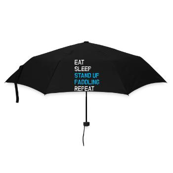 Mange, dors, lève-toi, pagaye, répète le SOU. - Parapluie standard - noir - Devant