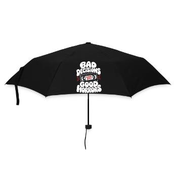 Bad Decisions Good Horrors Retro - Umbrella (small) - black - Front