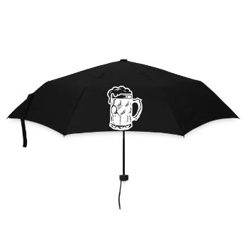 Beer Mug Symbol Booze - Umbrella (small) - black - Front