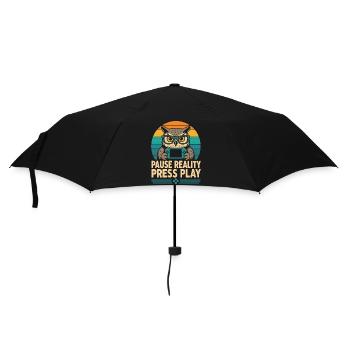 Break Reality Press Play Gamer Owl - Umbrella (small) - black - Front