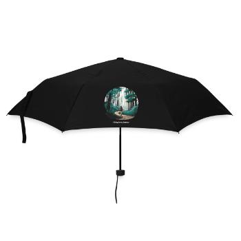 Hiking is My Therapy – Nature & Forest - Umbrella (small) - black - Front