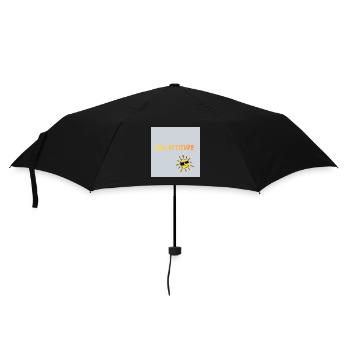Bleib ruhig - Regenschirm (klein) - Schwarz - Vorne