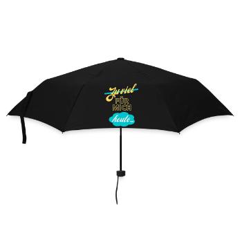 zu viel für mich heute - Regenschirm (klein) - Schwarz - Vorne